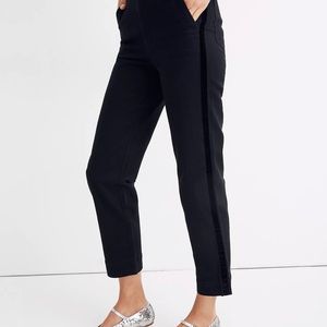 NWT Madewell Velvet Tuxedo Stripe Edition Sz. 27